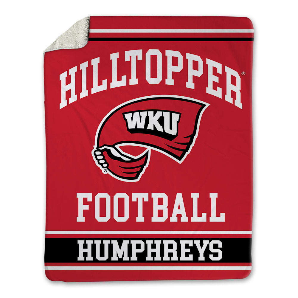 Western Kentucky - NCAA Football : Qua'Vez Humphreys - Blanket-0