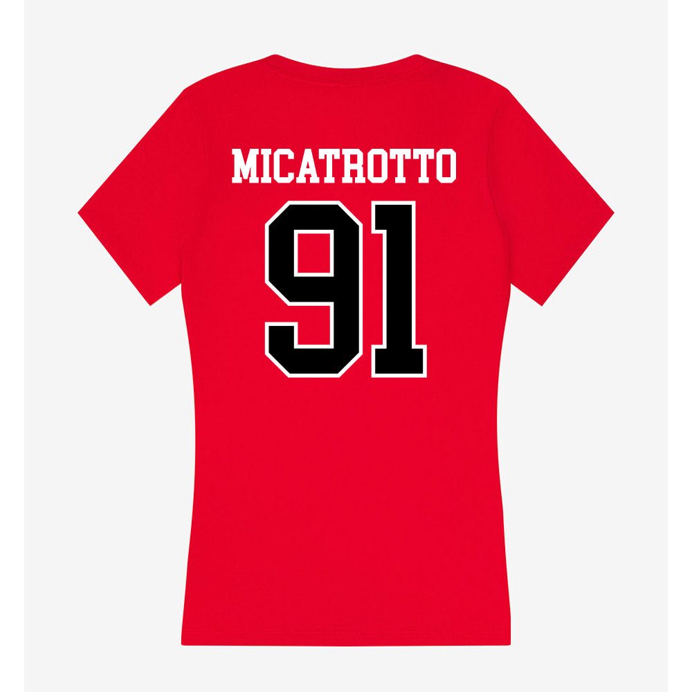 Western Kentucky - NCAA Football : Kaiaulu Micatrotto - Classic Shersey Women's V-Neck T-Shirt-1
