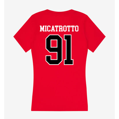 Western Kentucky - NCAA Football : Kaiaulu Micatrotto - Classic Shersey Women's V-Neck T-Shirt-1