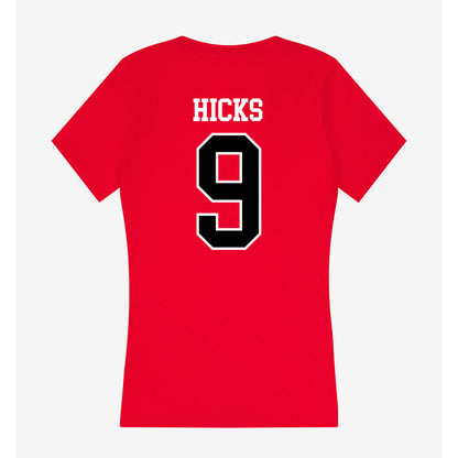 Western Kentucky - NCAA Football : Kalib Hicks - Classic Shersey Women's V-Neck T-Shirt-1