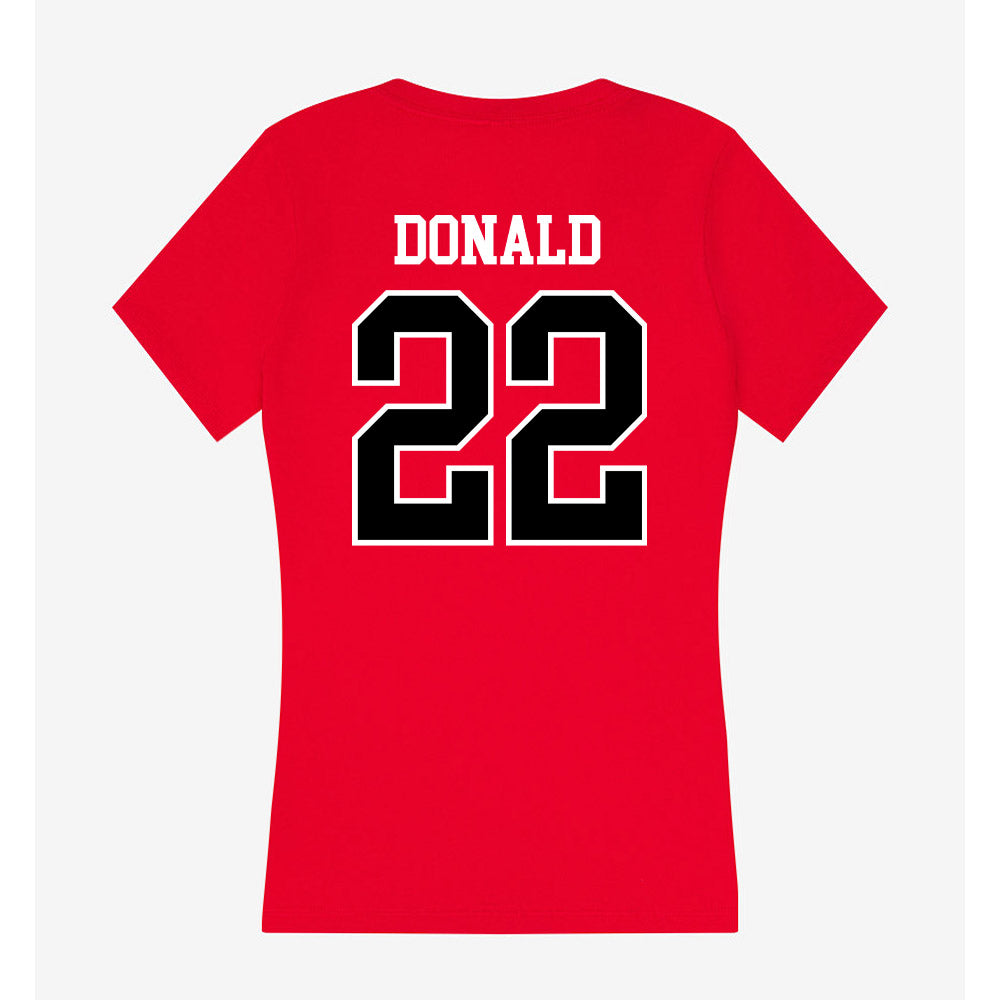 Western Kentucky - NCAA Football : Jordan Donald - Classic Shersey Women's V-Neck T-Shirt-1