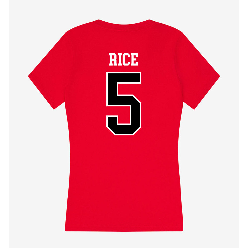 Western Kentucky - NCAA Women's Soccer : Ansley Rice - Classic Shersey Women's V-Neck T-Shirt-1