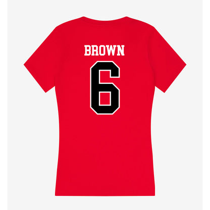 Western Kentucky - NCAA Football : Justin Brown - Classic Shersey Women's V-Neck T-Shirt-1