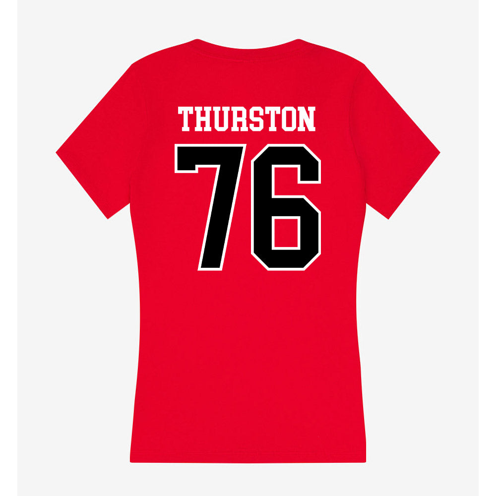 Western Kentucky - NCAA Football : Max Thurston - Classic Shersey Women's V-Neck T-Shirt-1