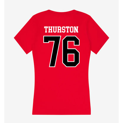 Western Kentucky - NCAA Football : Max Thurston - Classic Shersey Women's V-Neck T-Shirt-1