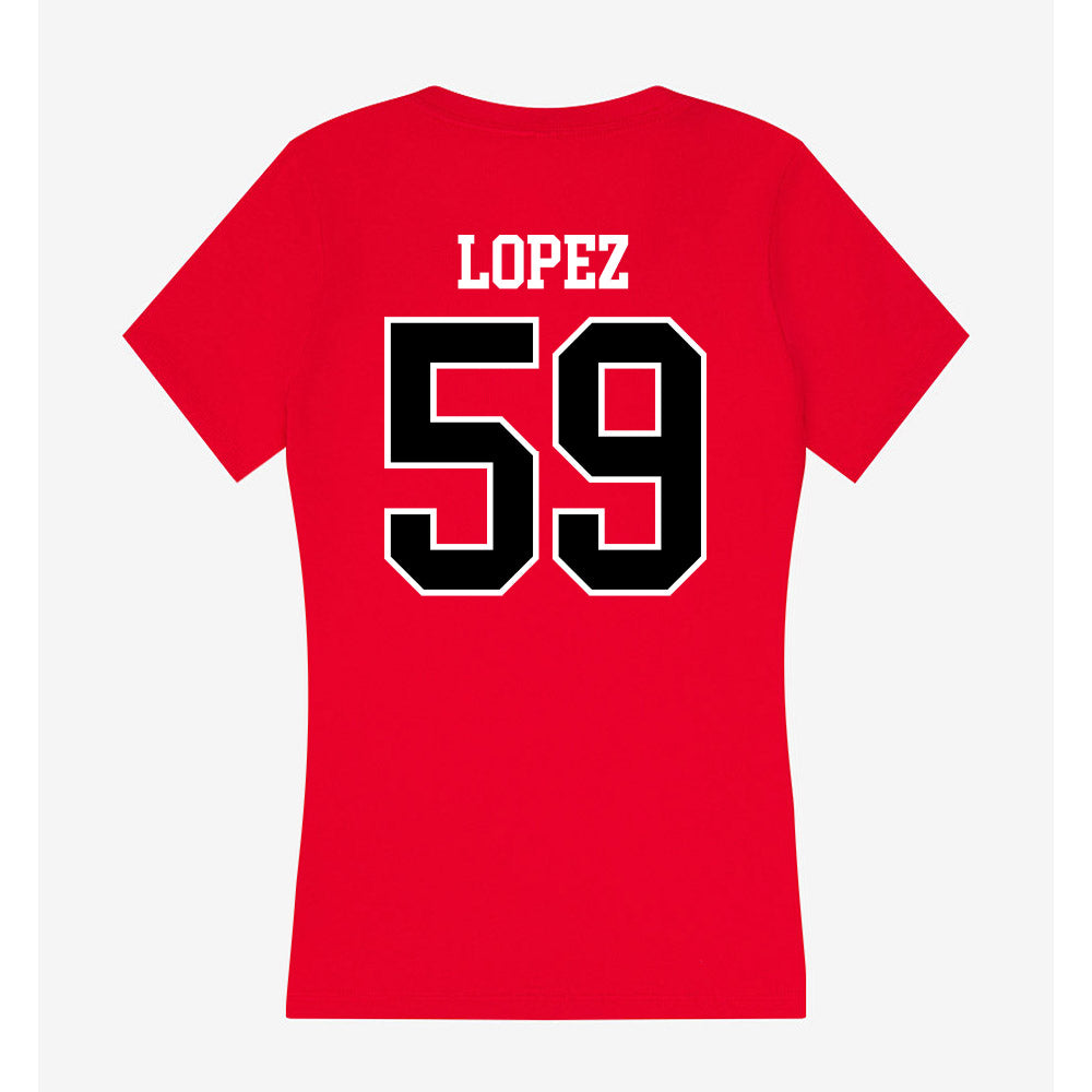 Western Kentucky - NCAA Football : Alex Lopez - Classic Shersey Women's V-Neck T-Shirt-1