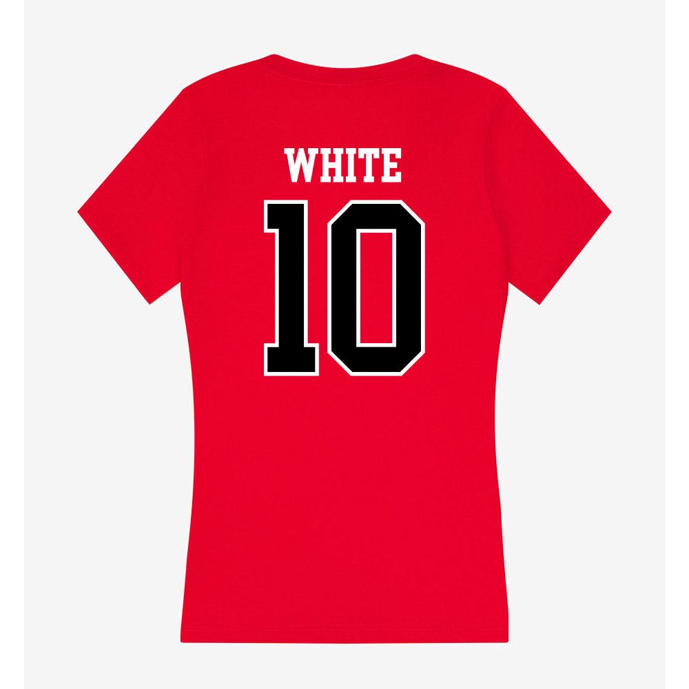 Western Kentucky - NCAA Football : Christian White - Classic Shersey Women's V-Neck T-Shirt-1