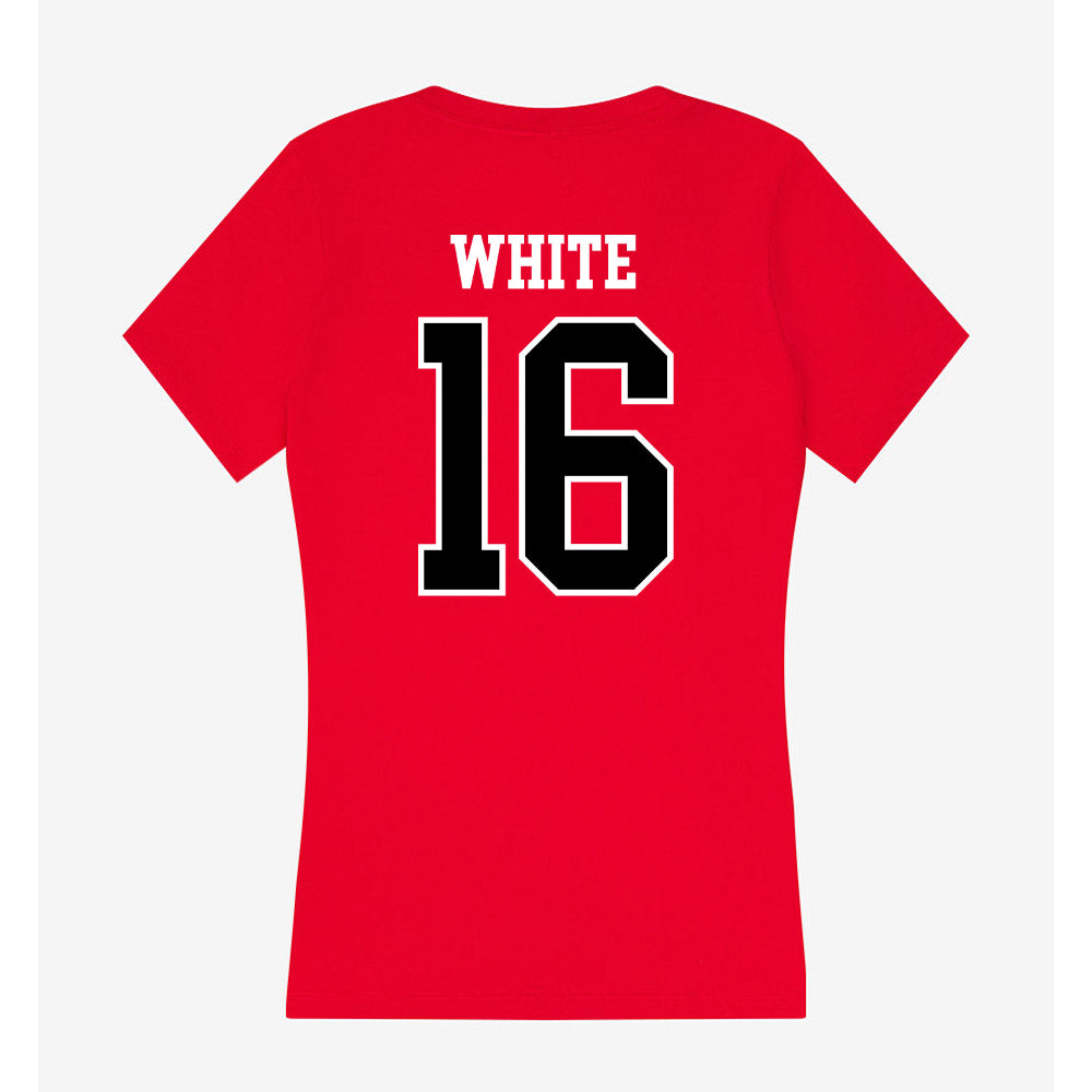 Western Kentucky - NCAA Softball : Annie White - Classic Shersey Women's V-Neck T-Shirt-1