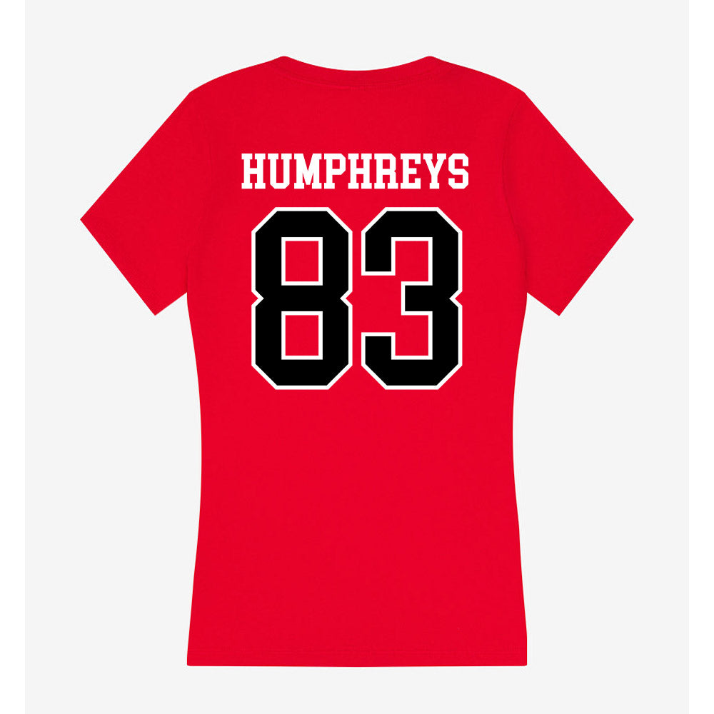 Western Kentucky - NCAA Football : Qua'Vez Humphreys - Classic Shersey Women's V-Neck T-Shirt-1