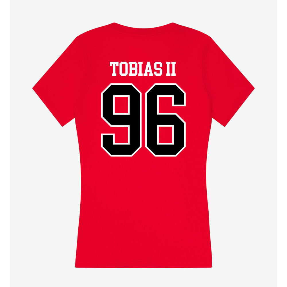 Western Kentucky - NCAA Football : Brandon Tobias II - Classic Shersey Women's V-Neck T-Shirt-1