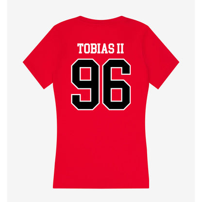 Western Kentucky - NCAA Football : Brandon Tobias II - Classic Shersey Women's V-Neck T-Shirt-1