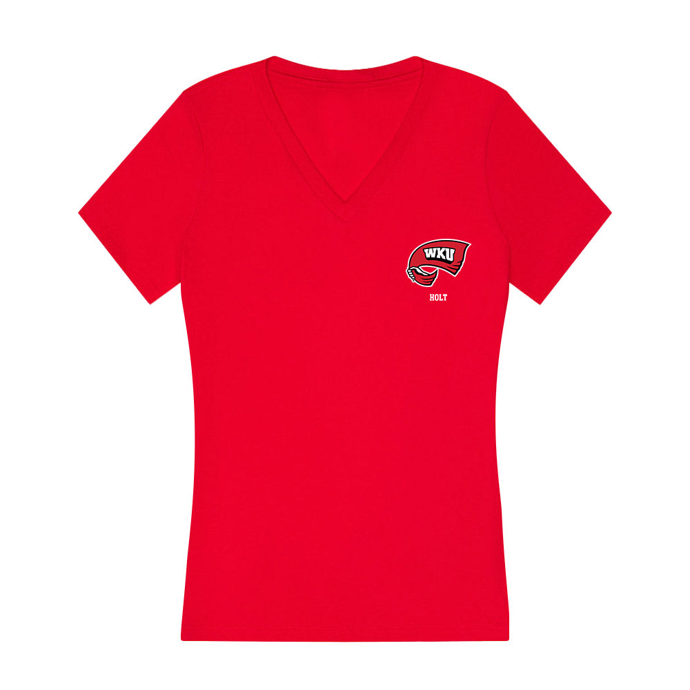 Western Kentucky - NCAA Baseball : Ka'olu Holt - Classic Shersey Women's V-Neck T-Shirt-0