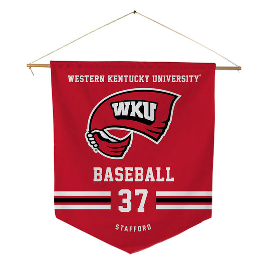 Western Kentucky - NCAA Baseball : Brandon Stafford - Pennant - 18" x 21"-0