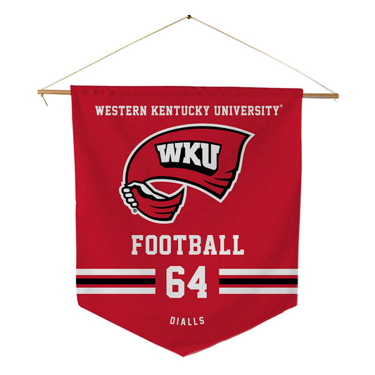 Western Kentucky - NCAA Football : Jackson Dialls - Pennant - 18" x 21"-0