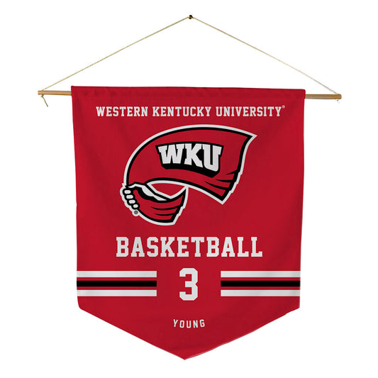 Western Kentucky - NCAA Men's Basketball : Sharron Young - Pennant - 18" x 21"-0