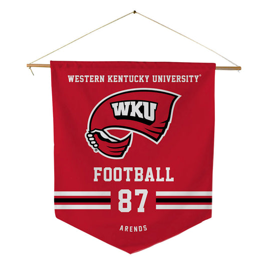 Western Kentucky - NCAA Football : Coleson Arends - Pennant - 18" x 21"-0
