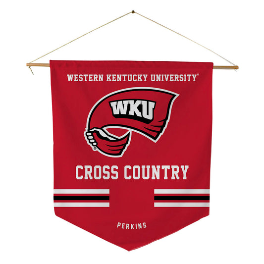 Western Kentucky - NCAA Women's Cross Country : Caitlin Perkins - Pennant - 18" x 21"-0