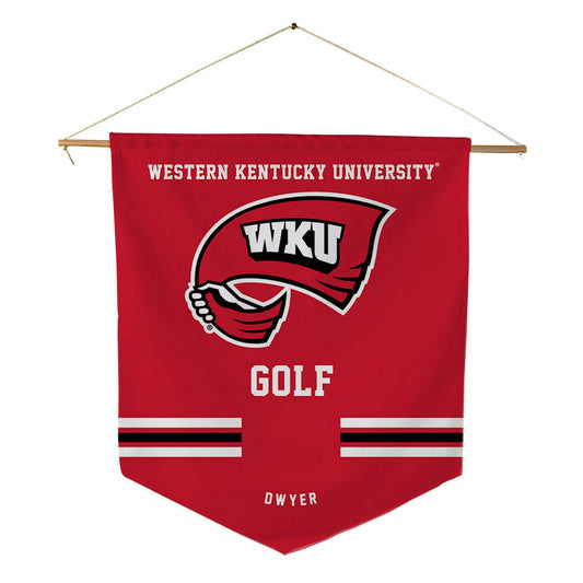 Western Kentucky - NCAA Women's Golf : Kaylee Dwyer - Pennant - 18" x 21"-0