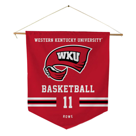 Western Kentucky - NCAA Women's Basketball : Trinity Rowe - Pennant - 18" x 21"-0