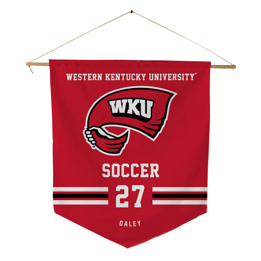 Western Kentucky - NCAA Women's Soccer : Kaitlyn Daley - Pennant - 18" x 21"-0