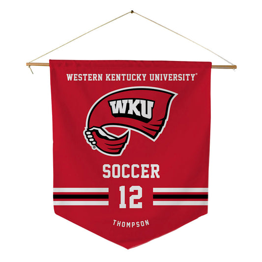Western Kentucky - NCAA Women's Soccer : Raegan Thompson - Pennant - 18" x 21"-0