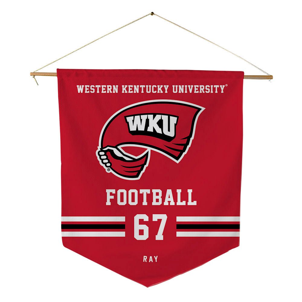 Western Kentucky - NCAA Football : Tai Ray - Pennant - 18" x 21"-0