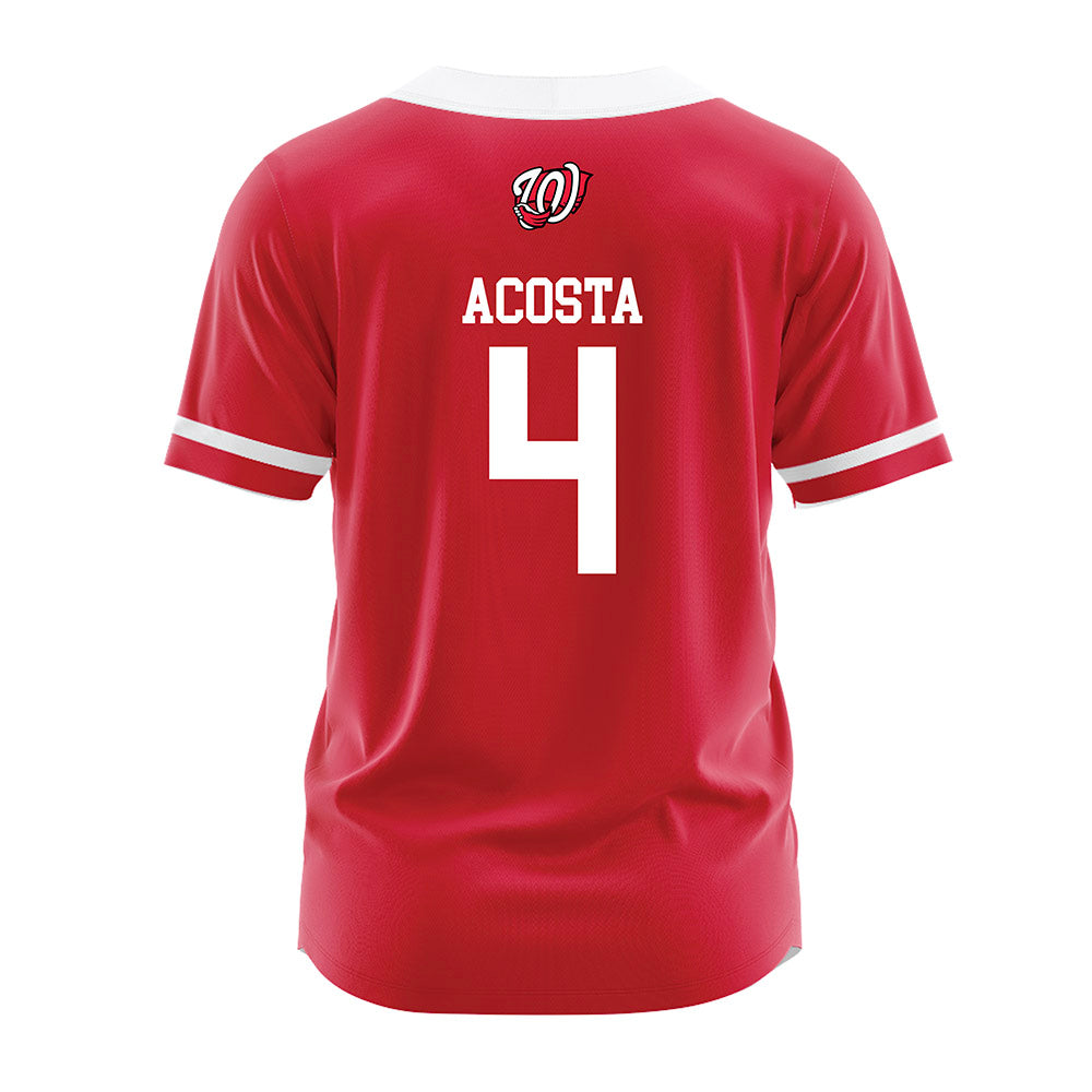 Western Kentucky - NCAA Baseball : JP Acosta - Red Jersey-1