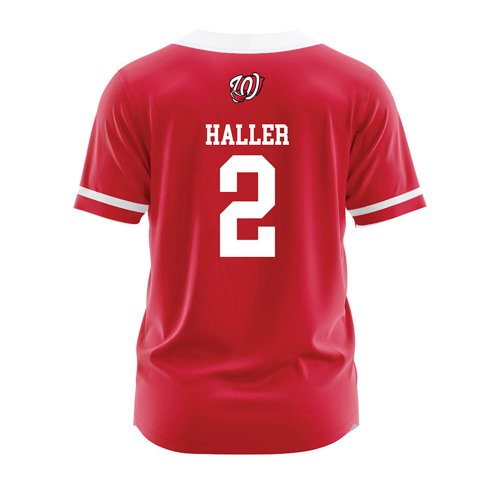 Western Kentucky - NCAA Baseball : Austin Haller - Red Jersey-1