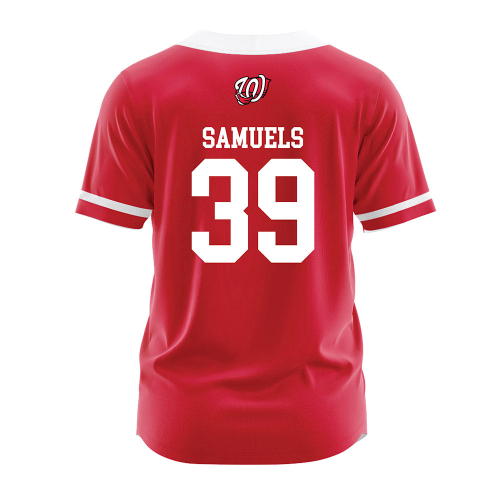 Western Kentucky - NCAA Baseball : Kaine Samuels - Red Jersey-1