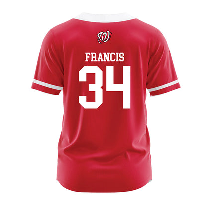 Western Kentucky - NCAA Baseball : Declan Francis - Red Jersey-1