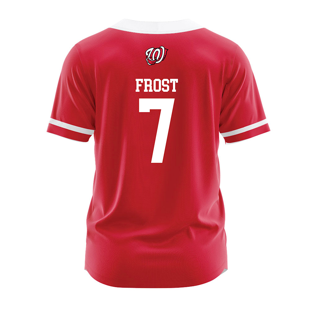 Western Kentucky - NCAA Baseball : Cael Frost - Red Jersey-1