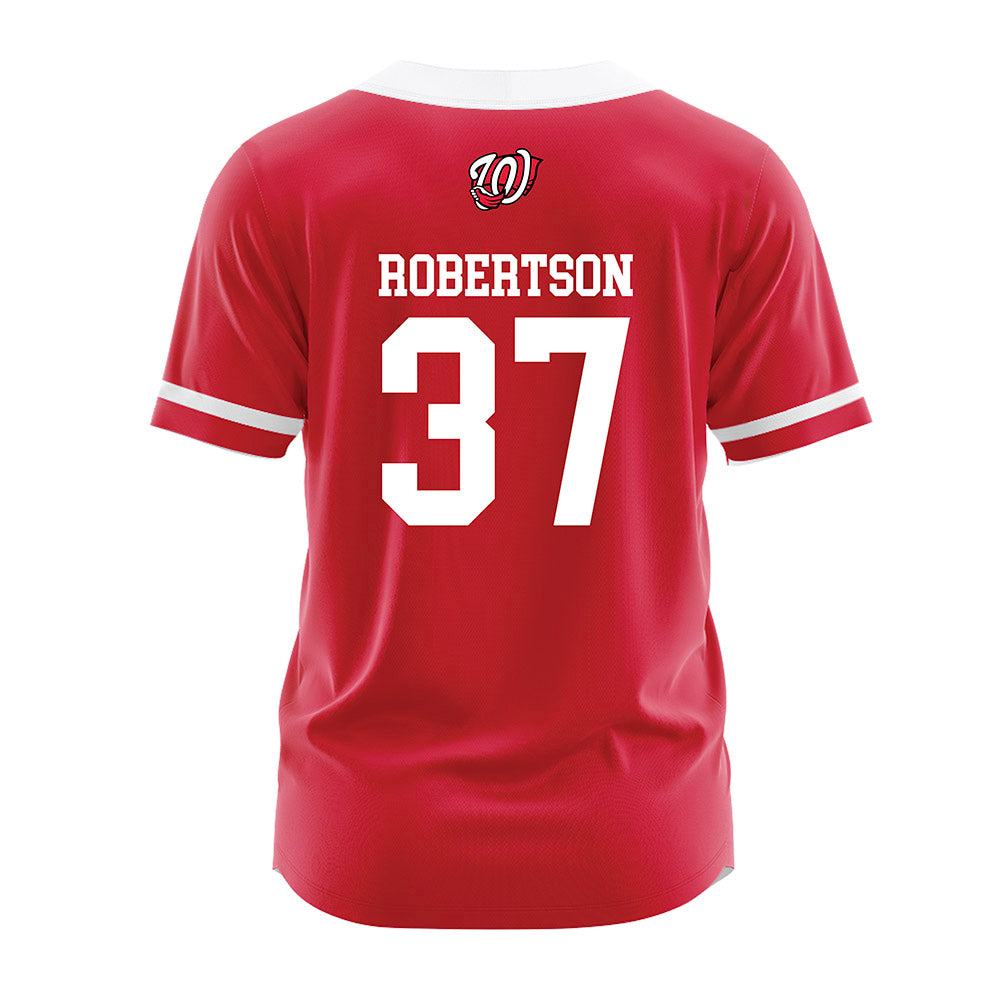 Western Kentucky - NCAA Baseball : Aaron Robertson - Red Jersey-1