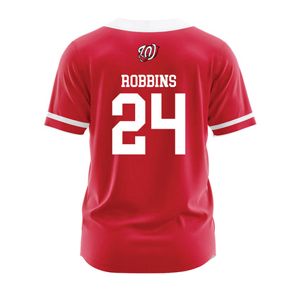Western Kentucky - NCAA Baseball : Hayden Robbins - Red Jersey-1