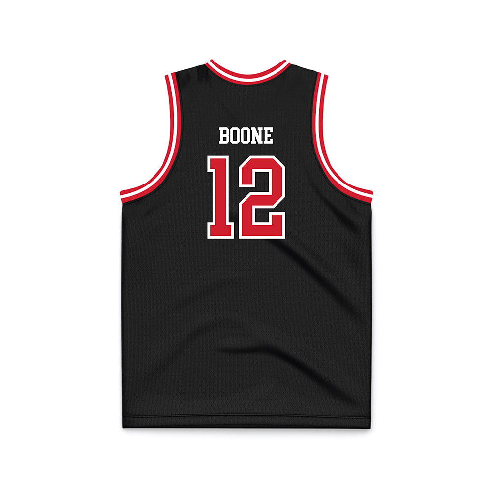 Western Kentucky - NCAA Men's Basketball : Armelo Boone - Black Basketball Jersey-1