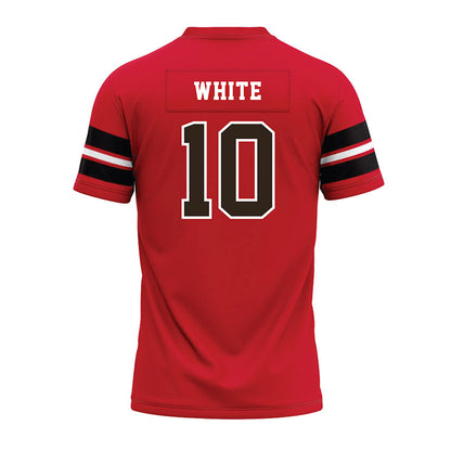 Western Kentucky - NCAA Football : Christian White - Red Premium Football Jersey-1