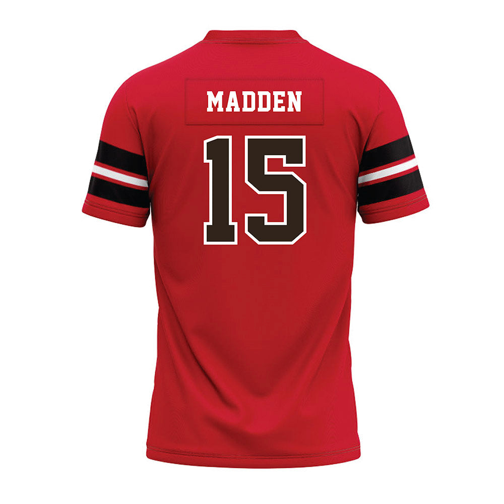 Western Kentucky - NCAA Football : Garrison Madden - Red Premium Football Jersey-1