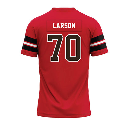 Western Kentucky - NCAA Football : Rhett Larson - Red Premium Football Jersey-1