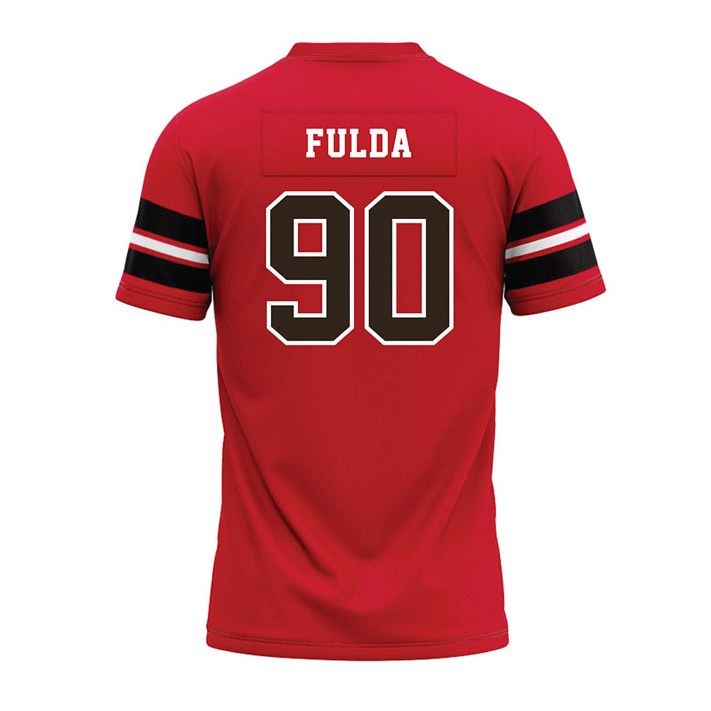 Western Kentucky - NCAA Football : Bryce Fulda - Red Premium Football Jersey-1