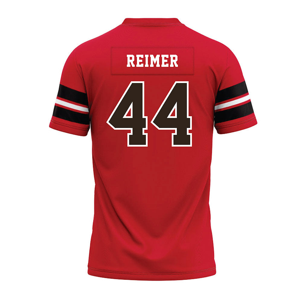 Western Kentucky - NCAA Football : Griffin Reimer - Red Premium Football Jersey-1