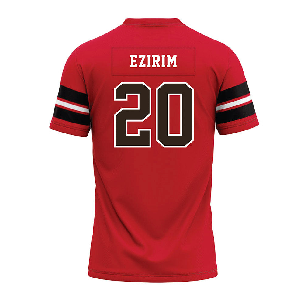 Western Kentucky - NCAA Football : Caesar Ezirim - Red Premium Football Jersey-1