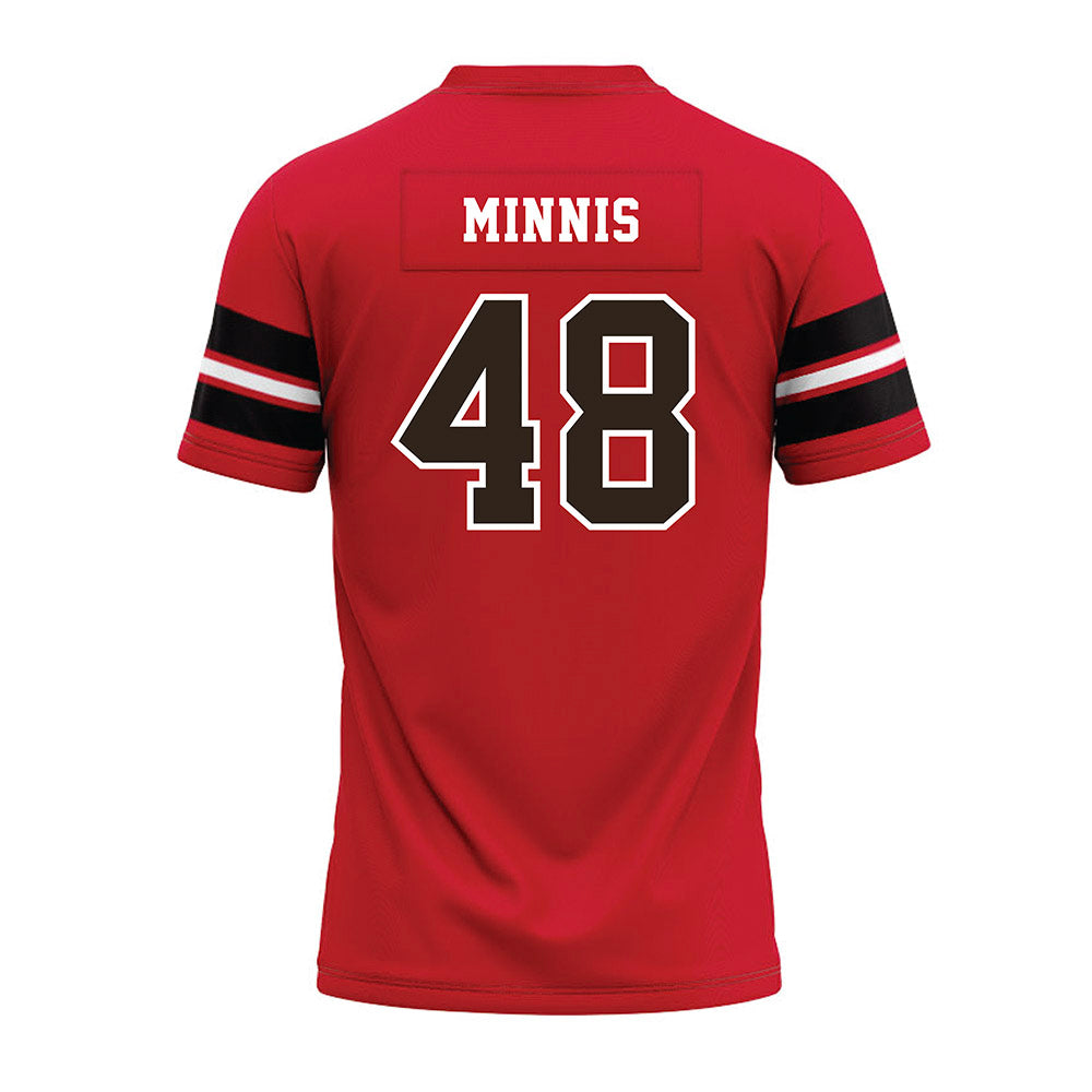 Western Kentucky - NCAA Football : Zsacari Minnis - Red Premium Football Jersey-1