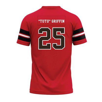 Western Kentucky - NCAA Football : Xavion "Tutu" Griffin - Red Premium Football Jersey-1