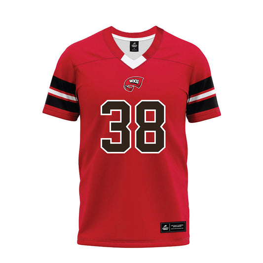 Western Kentucky - NCAA Football : Alan Gbee - Red Premium Football Jersey-0
