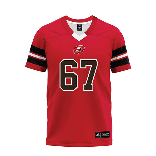 Western Kentucky - NCAA Football : Tai Ray - Red Premium Football Jersey-0