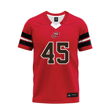 Western Kentucky - NCAA Football : Josaiah Knight - Red Premium Football Jersey-0