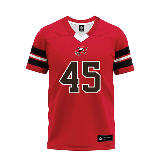 Western Kentucky - NCAA Football : Josaiah Knight - Red Premium Football Jersey-0