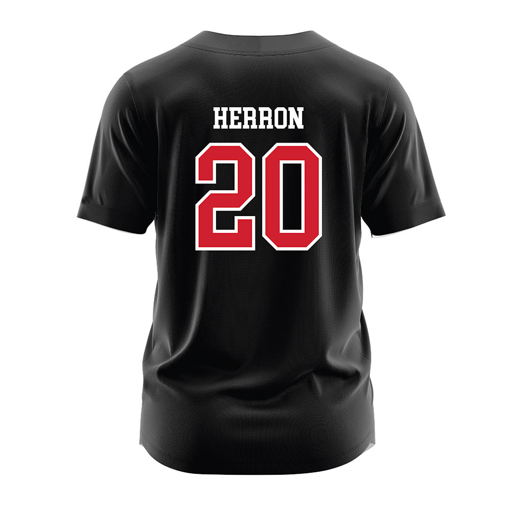 Western Kentucky - NCAA Softball : Charlotte Herron - Black Jersey-1