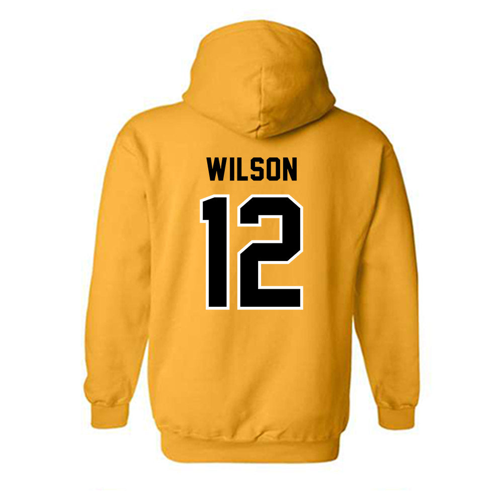 Adelphi - NCAA Men's Basketball : Carter Wilson - Classic Shersey Hooded Sweatshirt-1