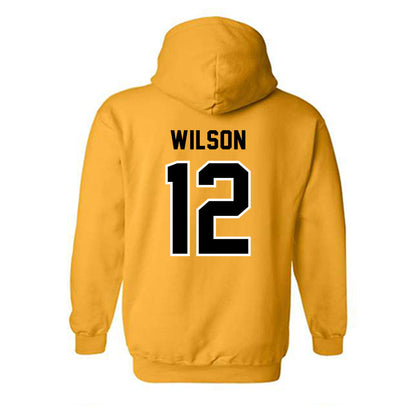Adelphi - NCAA Men's Basketball : Carter Wilson - Classic Shersey Hooded Sweatshirt-1