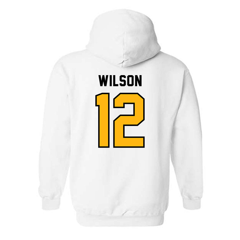 Adelphi - NCAA Men's Basketball : Carter Wilson - Classic Shersey Hooded Sweatshirt-1